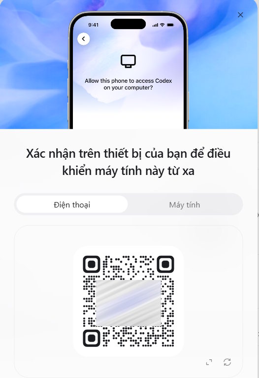 Quét mã QR trên ChatGPT máy tính từ điện thoại
