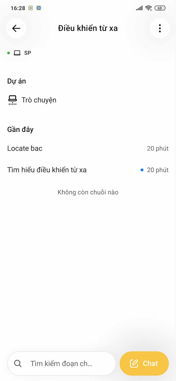 Xem tiến trình ChatGPT từ xa