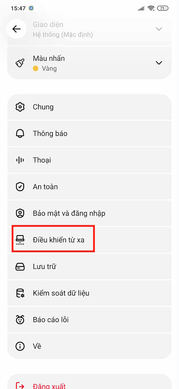 Điều khiển từ xa ChatGPT điện thoại