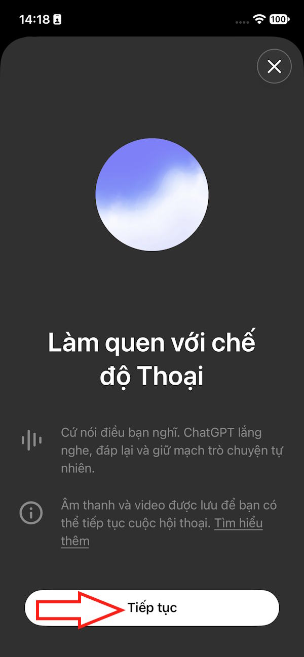 Chat ChatGPT bằng giọng nói