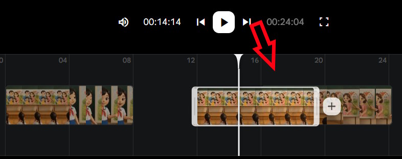 Reorder scenes in video on Google Flow