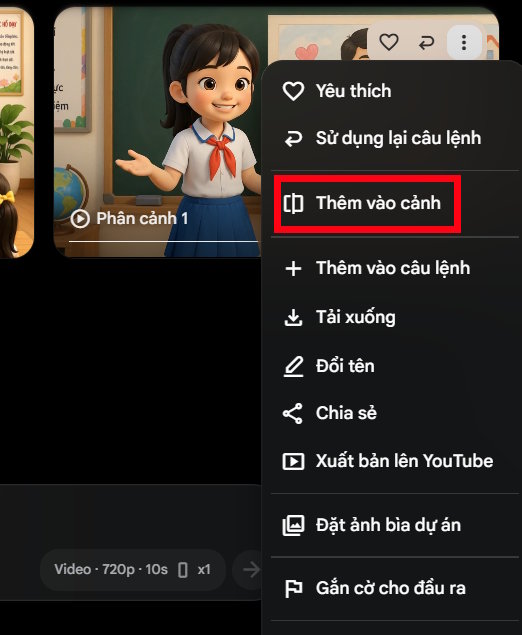 Create a scene in Google Flow