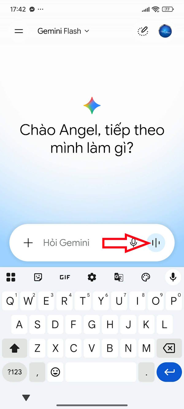 Kích hoạt Gemini Live
