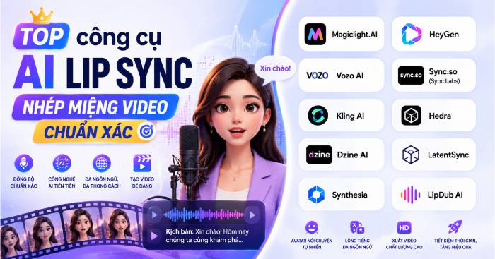 Những công cụ AI nhép miệng video tốt nhất năm 2024 - Hướng dẫn chọn lựa