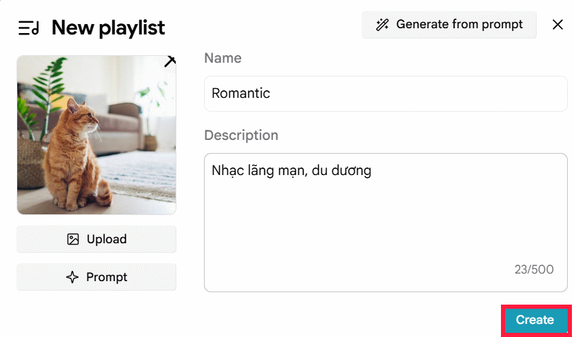 Playlist information