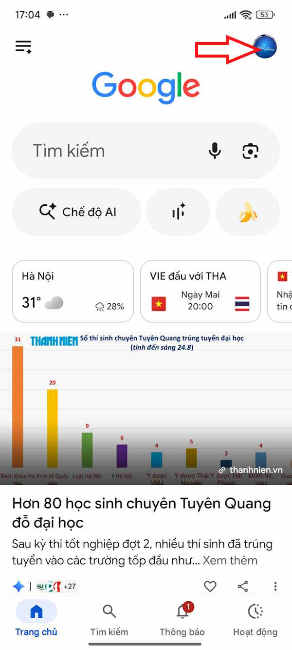 Ứng dụng Google 