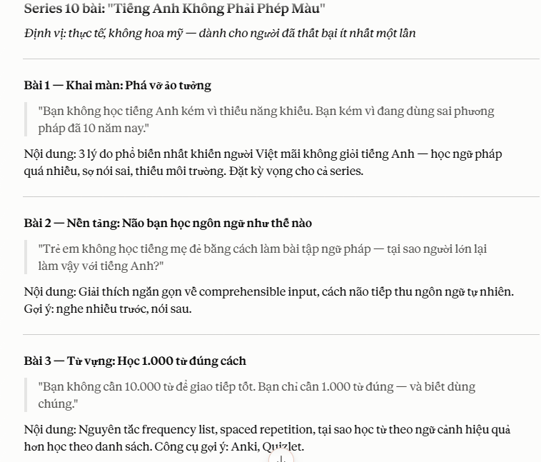 Mã lệnh  /series 