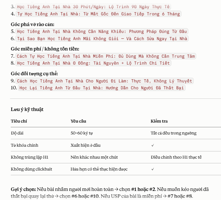 Mã lệnh SEO trên Claude /metatitle