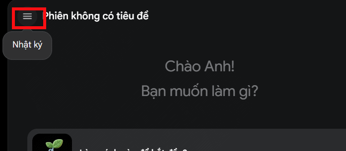 Danh sách phiên trên Google Flow