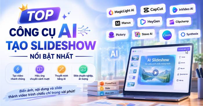 Những công cụ AI tạo video slideshow hàng đầu năm 2024 - So sánh chi tiết