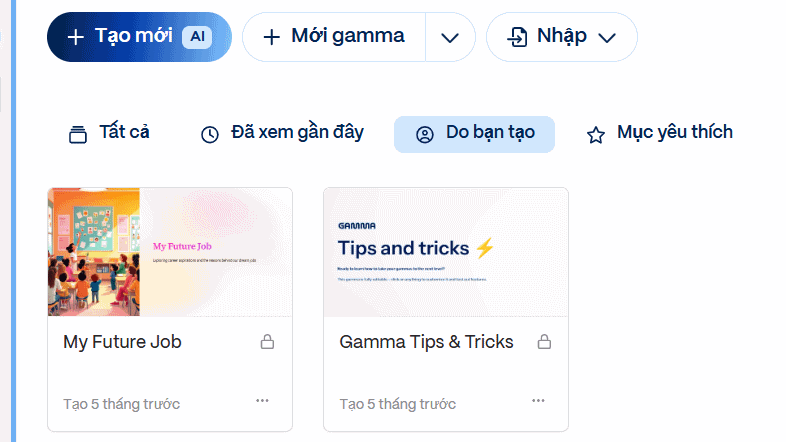 Slide tạo trên Gamma AI