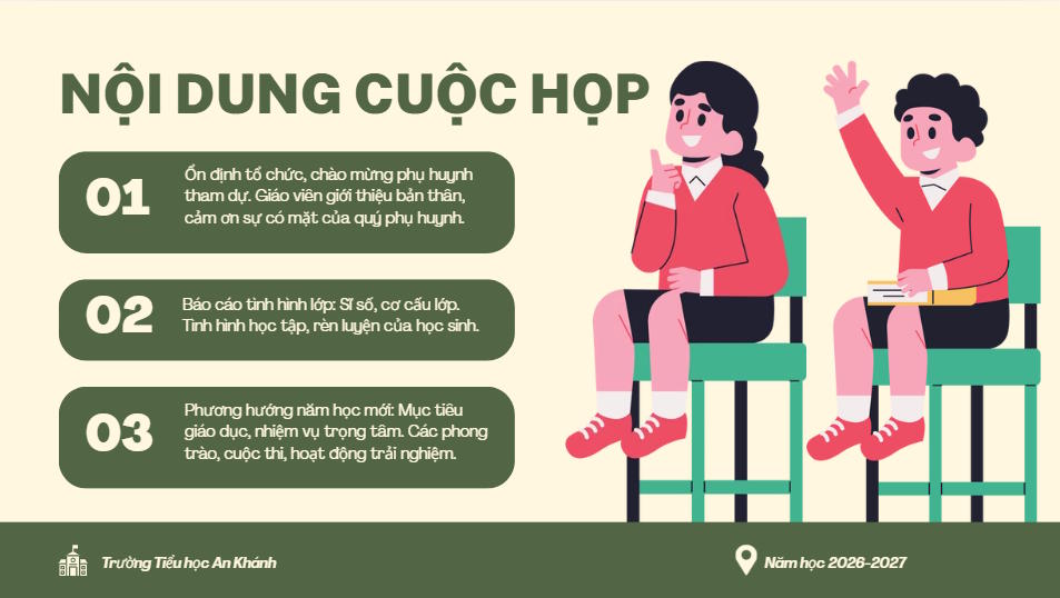 Slide AI họp phụ huynh