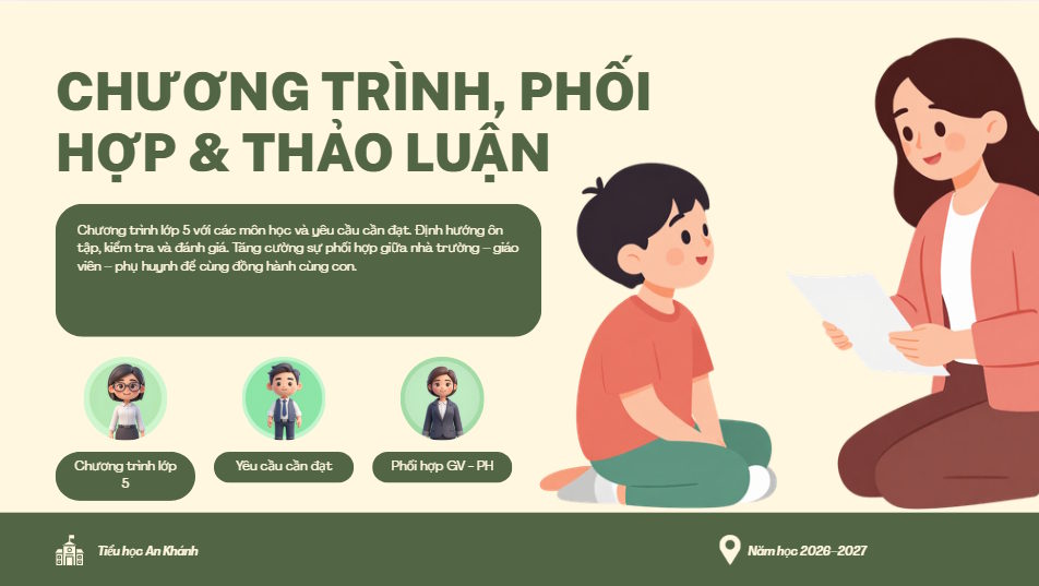 Tạo slide AI họp phụ huynh
