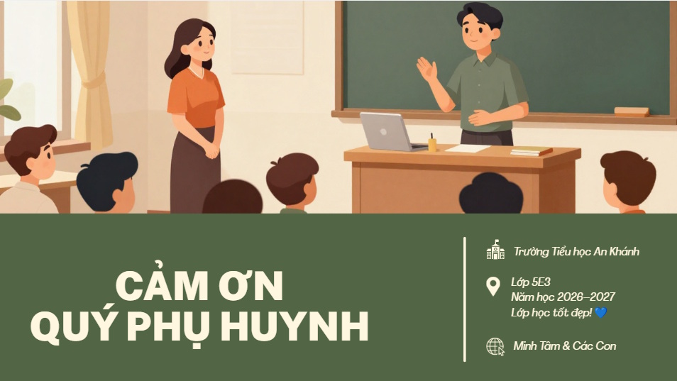 Canva AI tạo slide họp phụ huynh.