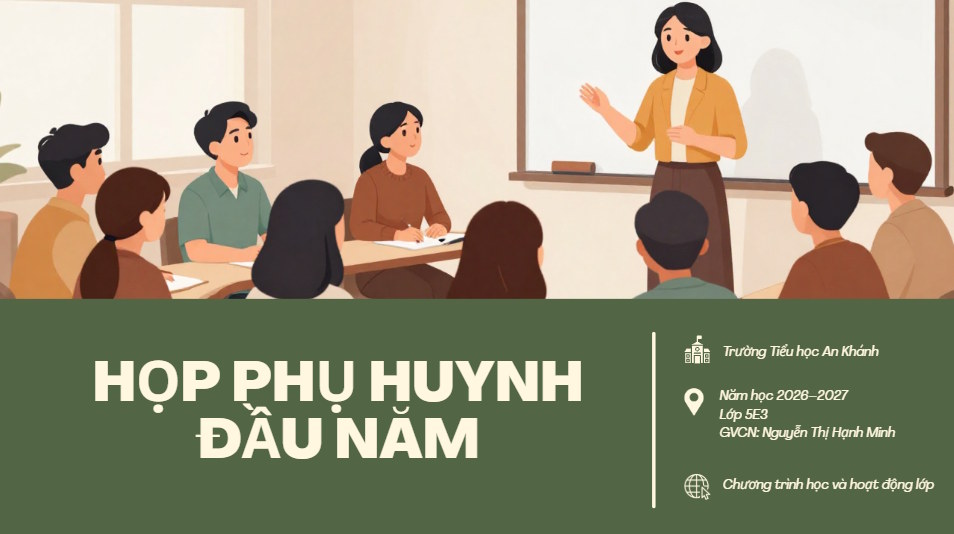 Slide họp phụ huynh