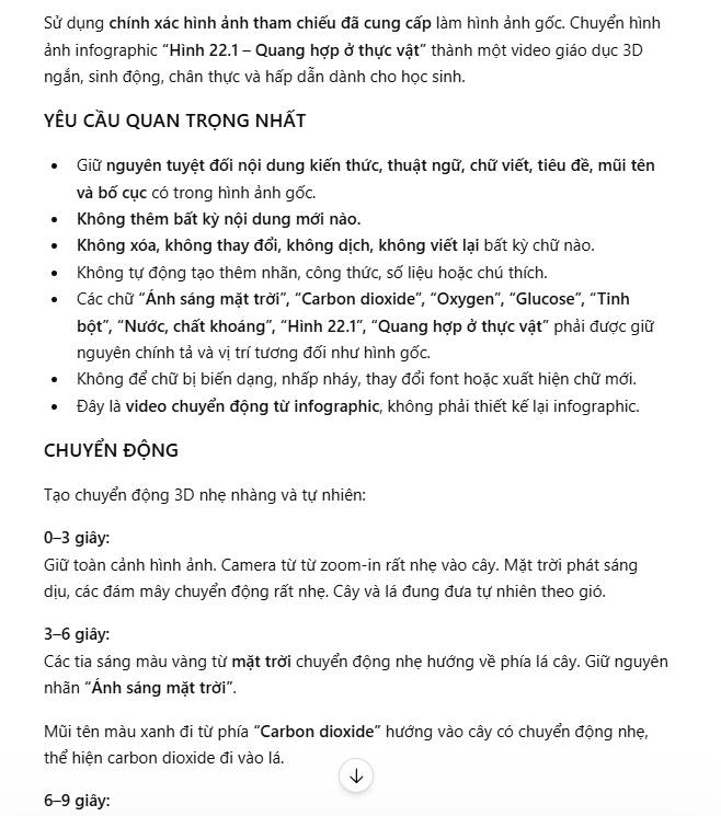 Thiết kế prompt tạo câu lệnh