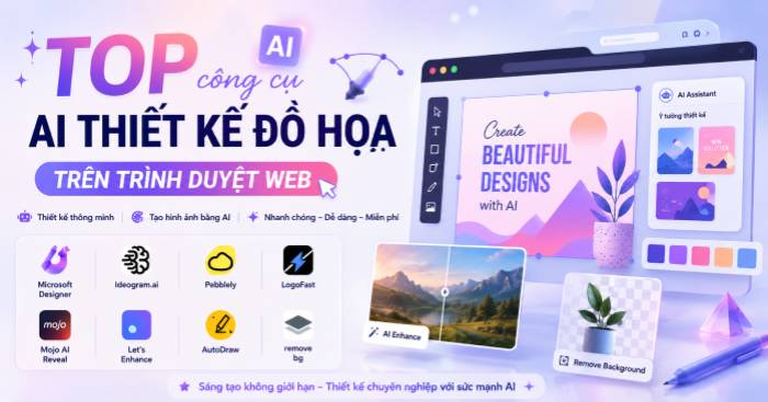 8 Công Cụ AI Thiết Kế Đồ Họa Online Miễn Phí - Không Cần Cài Đặt