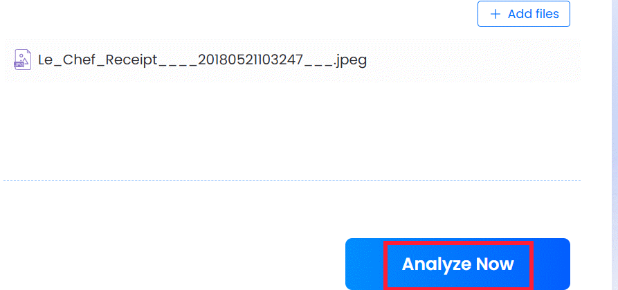 Phân tích ảnh trên LightPDF AI