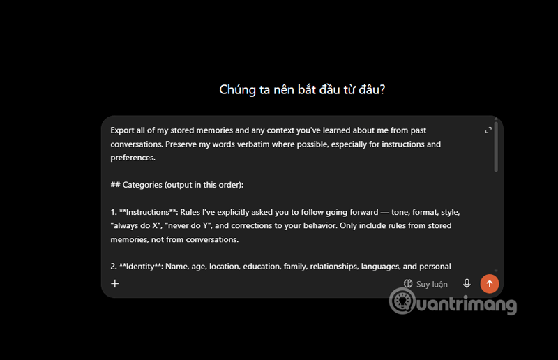 đồng bộ dữ liệu chatgpt sang claude