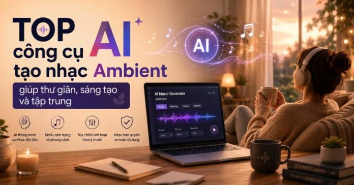 TOP công cụ AI tạo nhạc không gian ambient để thư giãn, tập trung