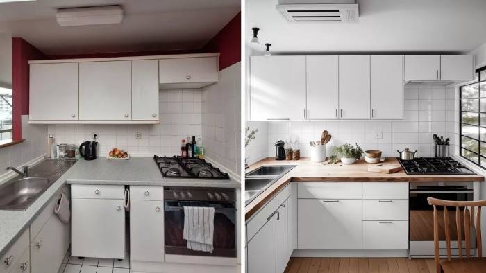 Một căn bếp được biến đổi theo phong cách hiện đại trên RoomsGPT
