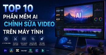 TOP 10 phần mềm AI chỉnh sửa video trên máy tính