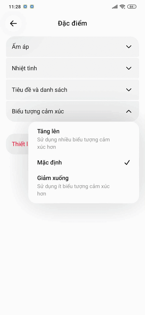 Chọn điều chỉnh phong cách trả lời ChatGPT