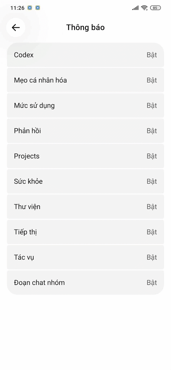 ChatGPT chỉnh thông báo