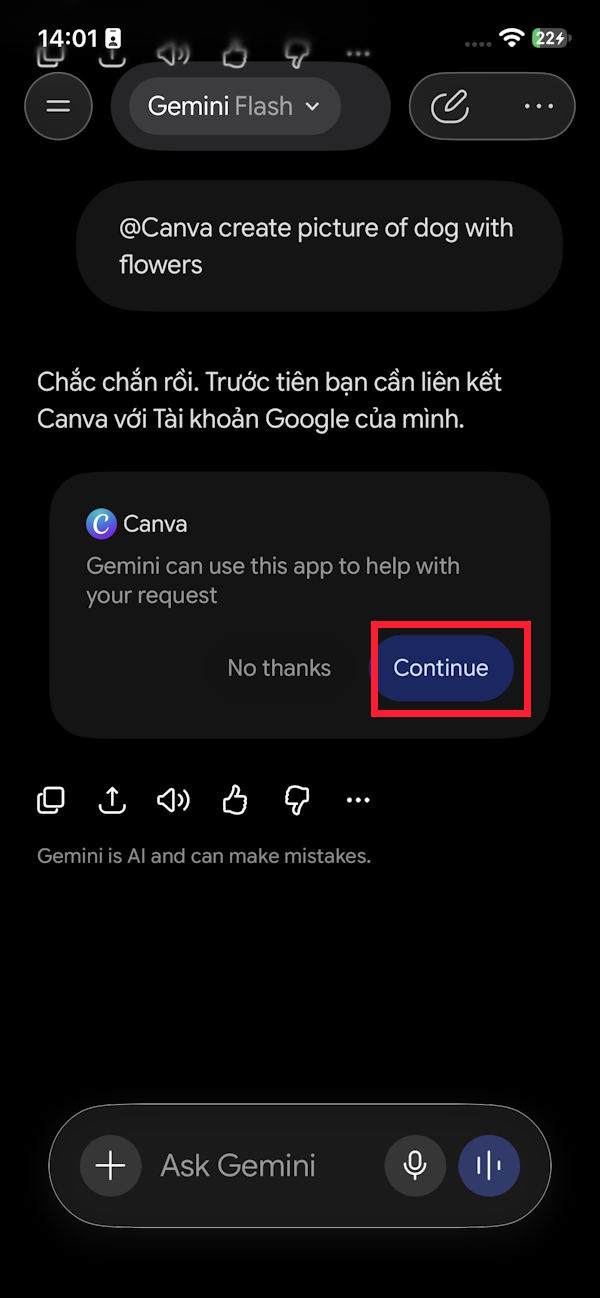 Kết nối với Canva