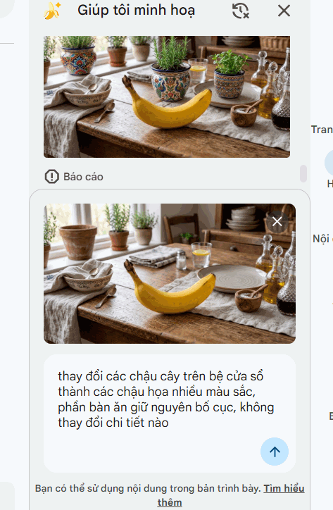 Chỉnh sửa ảnh bằng AI trên Google Slides