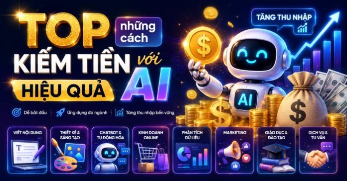 TOP những cách kiếm tiền với AI hiệu quả