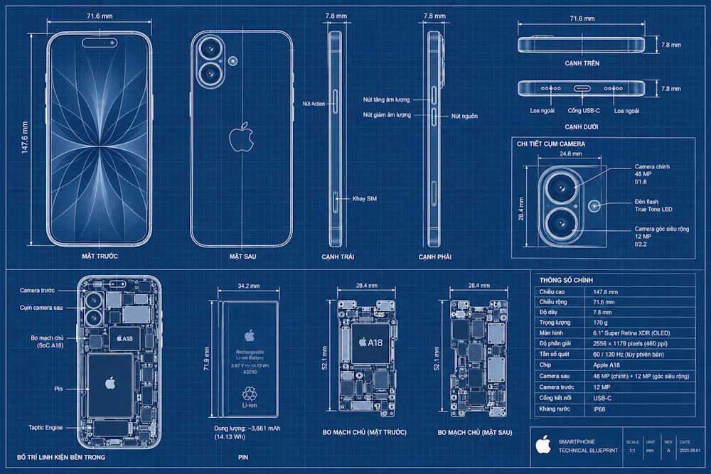 /blueprint → Bản vẽ kỹ thuật của sản phẩm