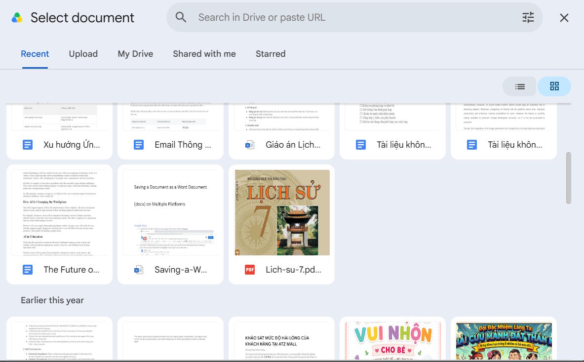 Chọn văn bản thành video AI Google Vids