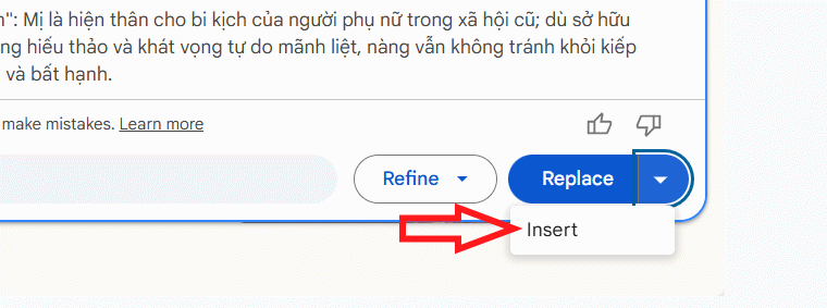 Tùy chọn chèn nội dung trên Google Slides