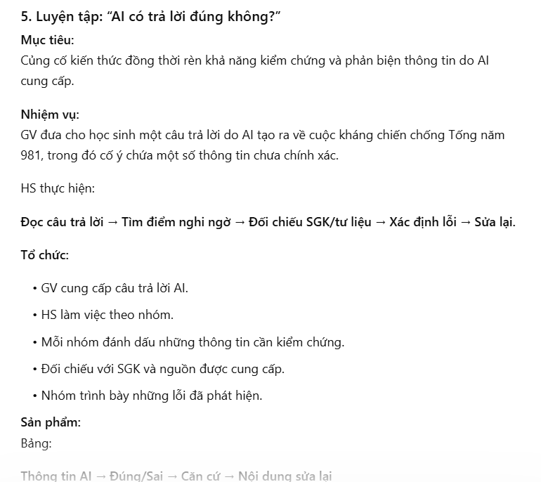 Triển khai giáo án NLS và AI
