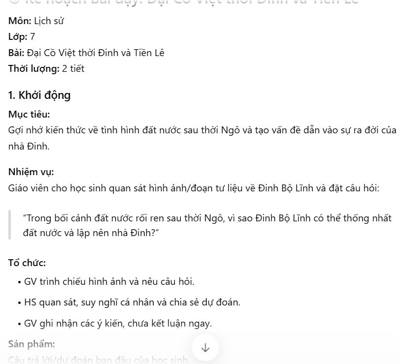 Xây dựng giáo án tích hợp NLS và AI