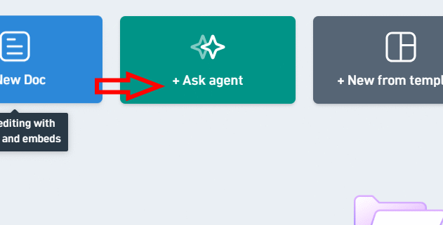 Ask agent khung chat Whimsical