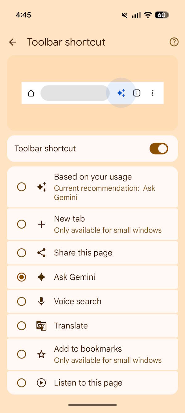 Thay đổi biểu tượng toolbar