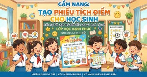 Prompt tạo phiếu tích điểm đổi quà cho học sinh