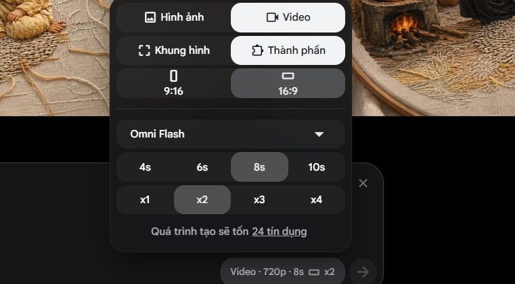 Mô hình tạo video Gemini Omni Flash trên Google Flow