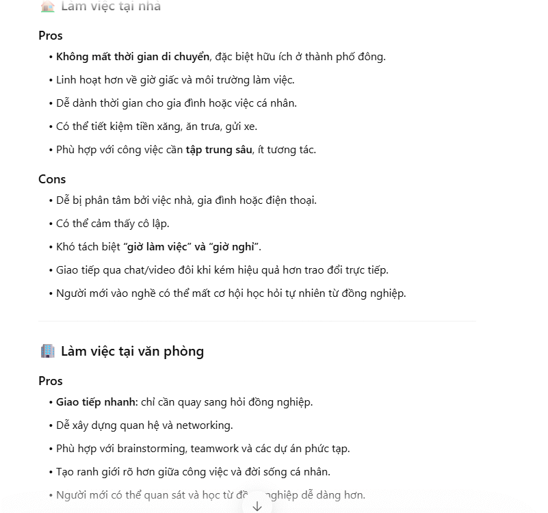 Compare + Pros and Cons: [A] và [B]