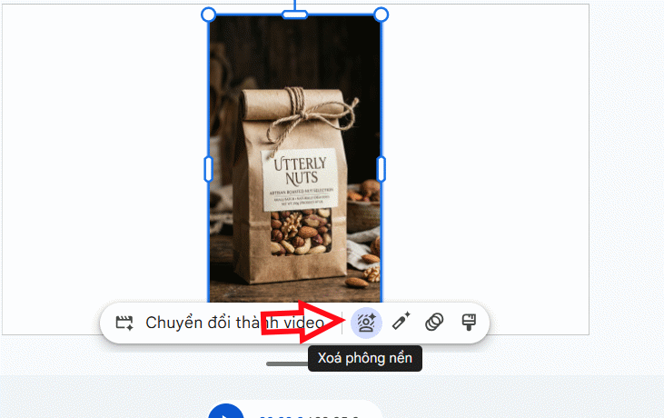 Background removal option in Google Vids