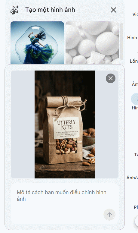 AI edit command prompt in Google Vids