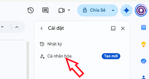 Cá nhân hóa Gemini trong Docs