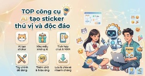TOP công cụ AI tạo sticker thú vị và độc đáo