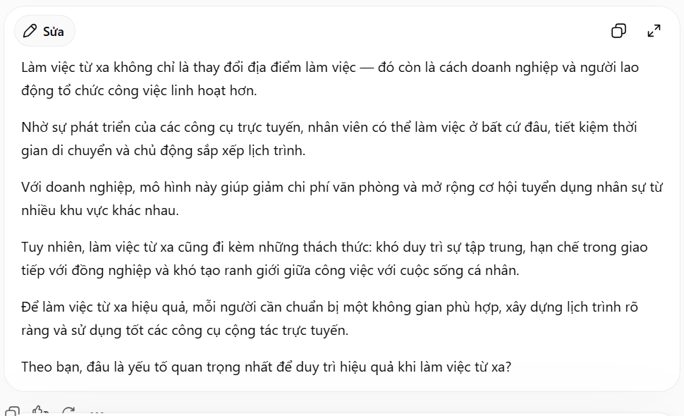 Chuyển nội dung thành bài đăng LinkedIn