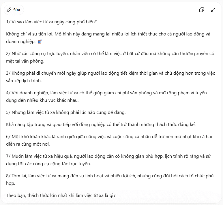 Chuyển nội dung thành chuỗi bài đăng trên X