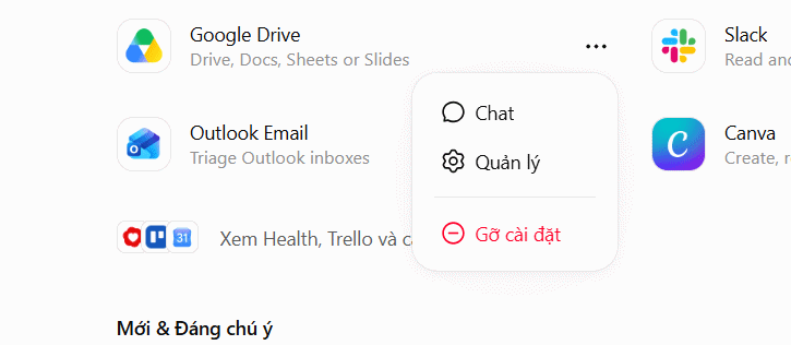 Tùy chỉnh kết nối Drive trong ChatGPT