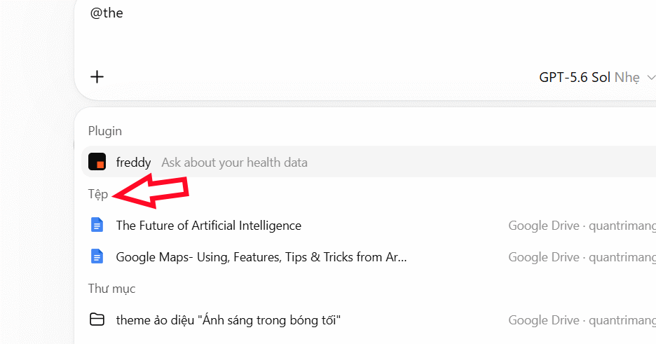 Kết nối file Docs trong ChatGPT