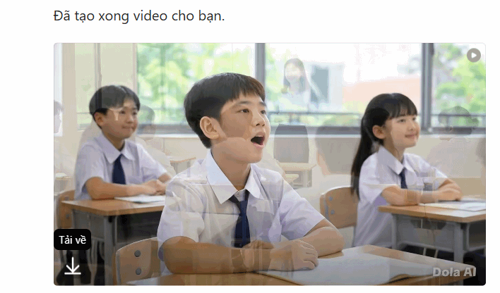 Video trên Dola AI